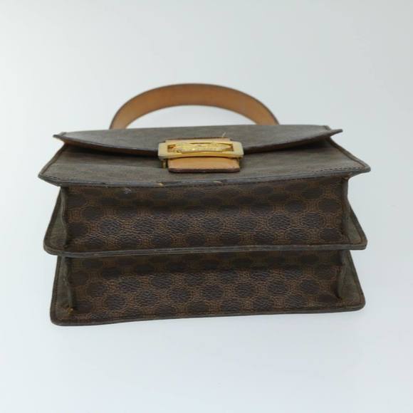 CELINE Macadam Canvas Hand Bag PVC Brown Auth 69272 - Picture 5 of 16